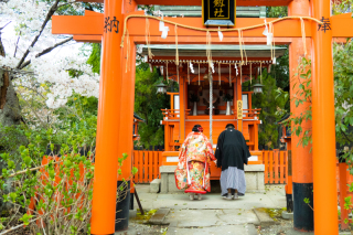 寺社仏閣で前撮り