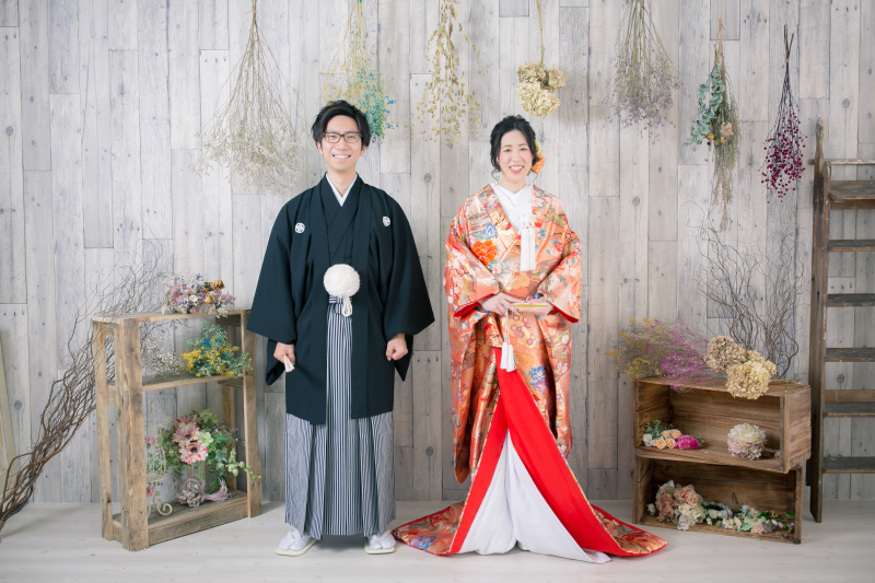 小道具を使ってのスタジオ撮影