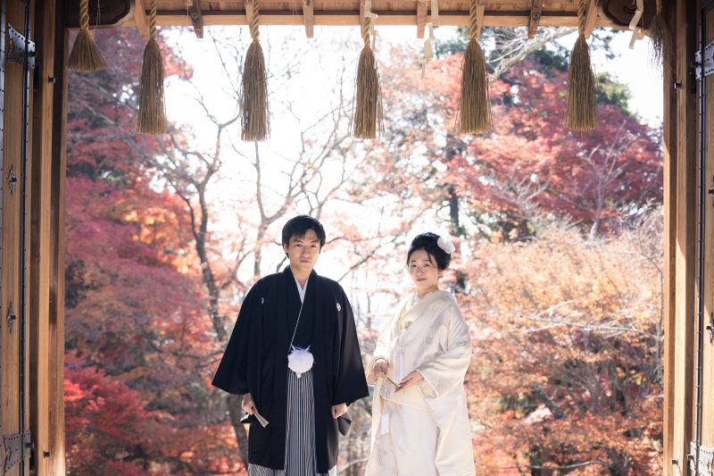 和装で毘沙門堂、洋装でアンティークチャペル