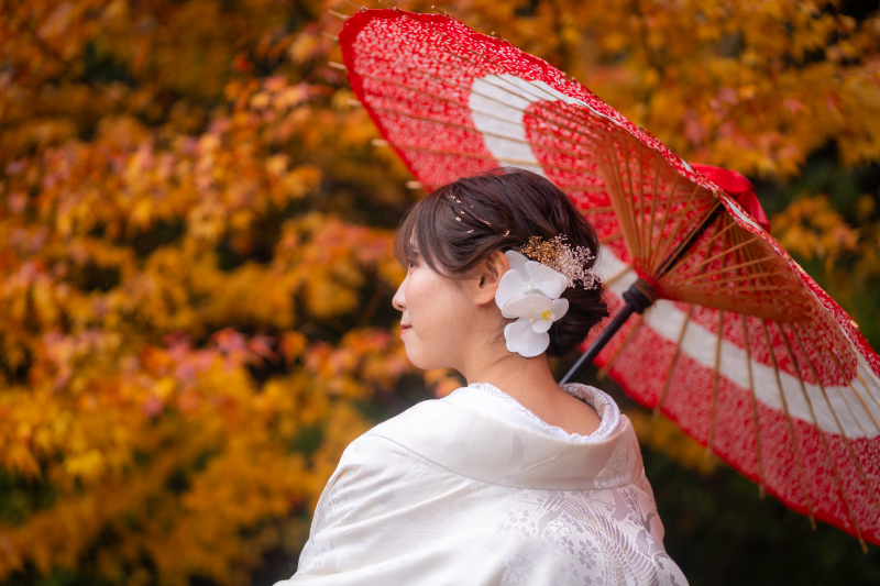 ヘアスタイルも