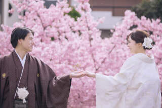 河津桜で白無垢撮影！！！