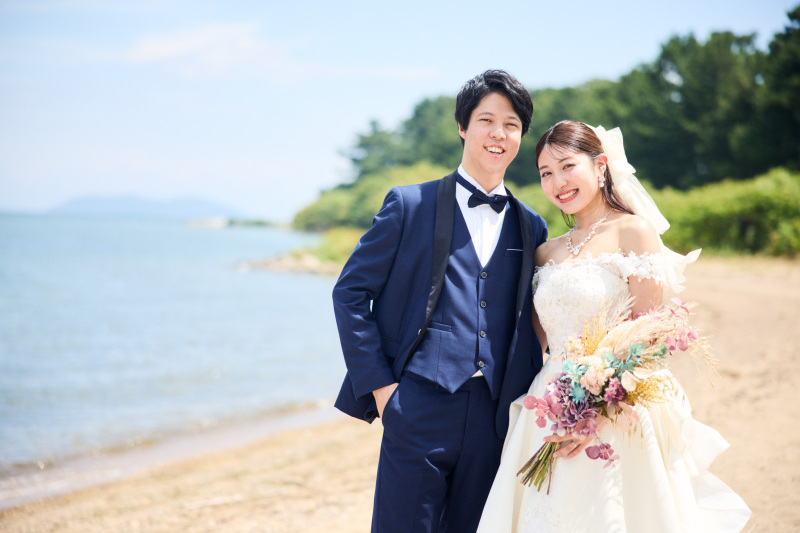 夏シーズン琵琶湖湖で撮影