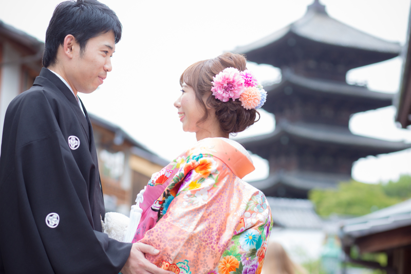 八坂の塔周辺にて