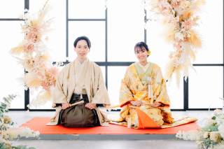 和装でチャペル撮影♡