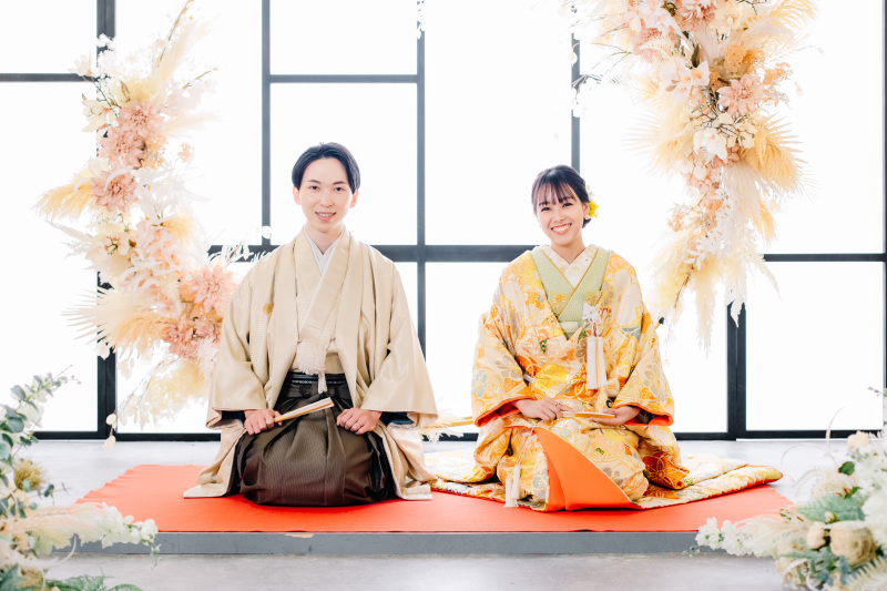 和装でチャペル撮影♡