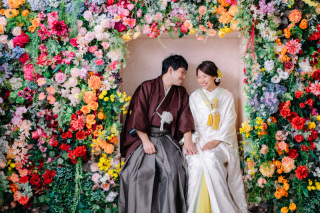 カラフルスタジオで和装前撮り♬