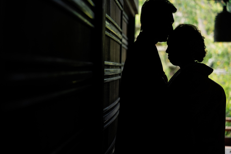 逆光を利用して!