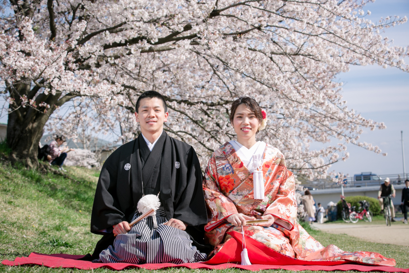 鴨川沿いに訪れた春