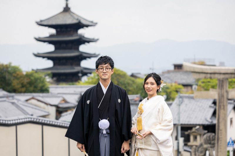 八坂の塔付近へ