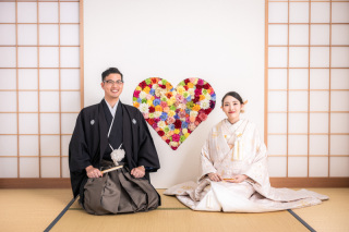 和装も洋装も楽しむ前撮り♪｜スタジオ2フロアにて