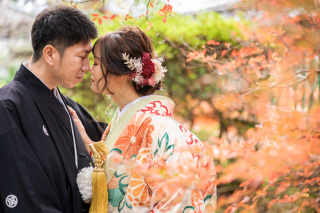 12月のロケ　和装1点　ロケ地2か所で
