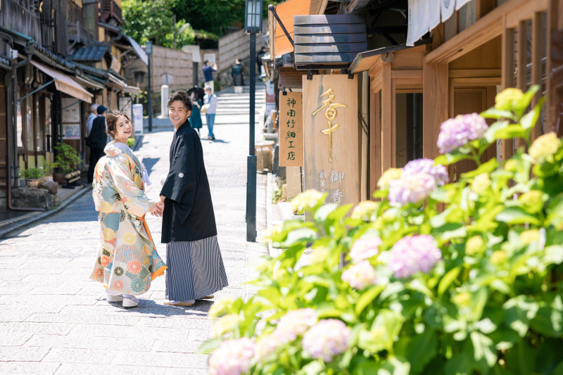 八坂付近にて　６月上旬