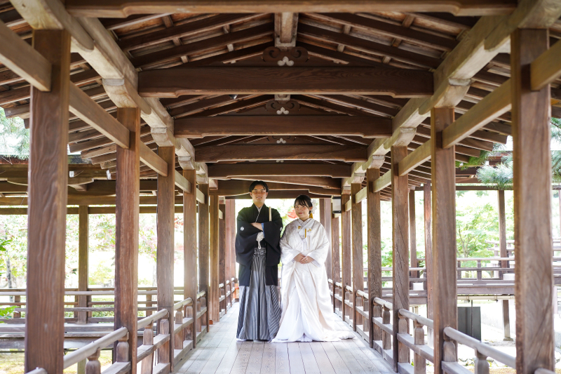 白無垢で大覚寺ロケ撮影！