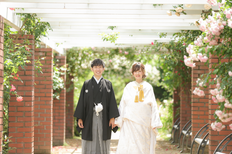 レンガ調のココも人気な場所です