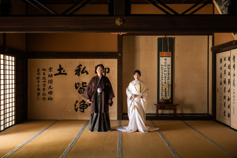 萬福寺で白無垢フォト