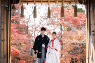 京都毘沙門堂での和装前撮り