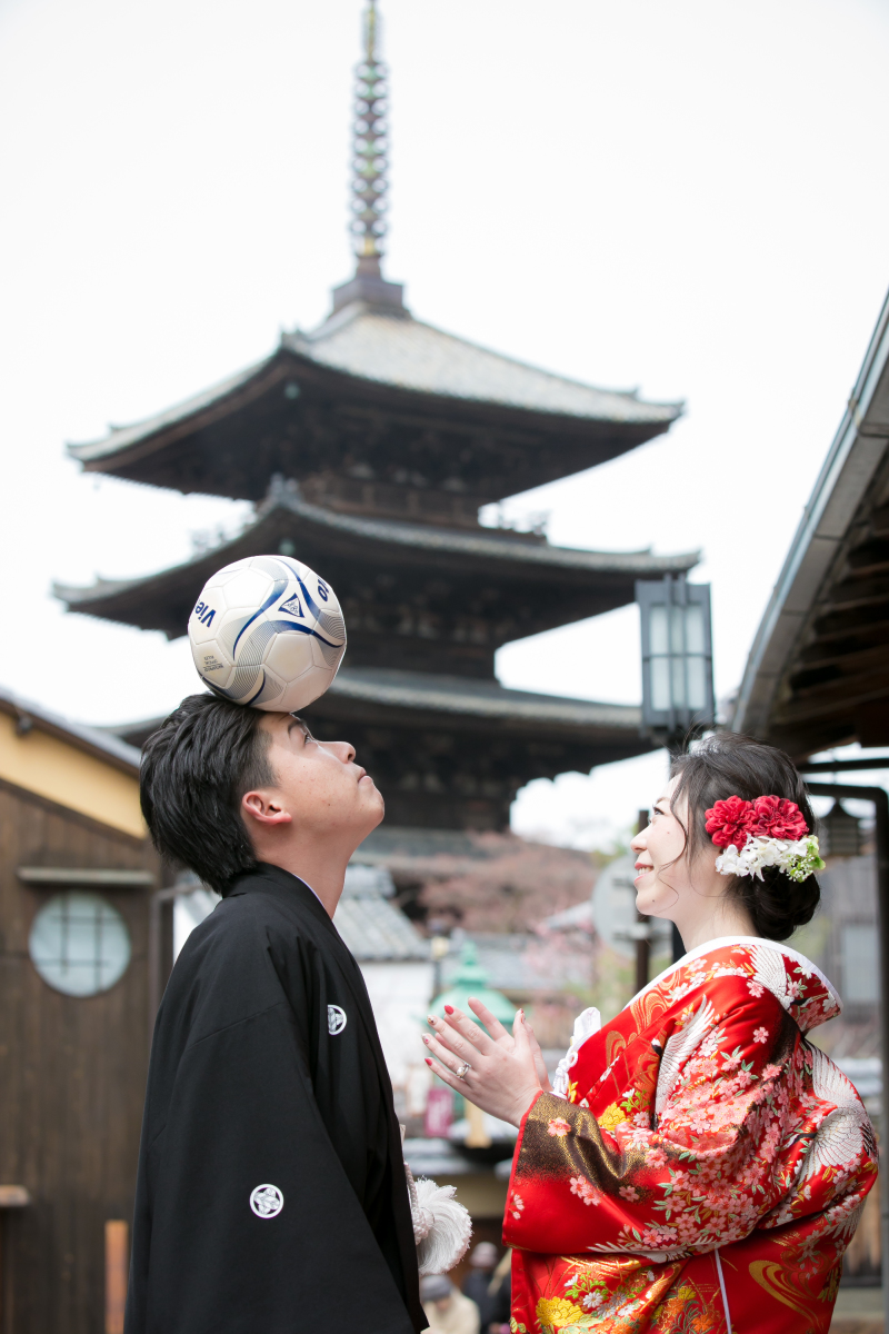 小道具で個性的な写真も