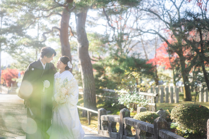 白無垢で和装ロケ！