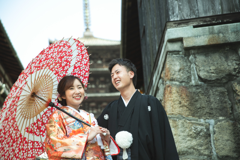 チラ見え八坂の塔