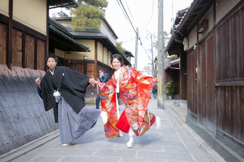 とっても元気なお二人～八坂の塔周辺～