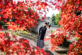 紅葉が美しい萬福寺ロケ撮影