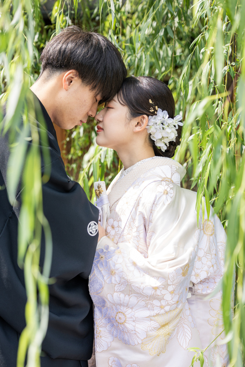 おでこ合わせショット