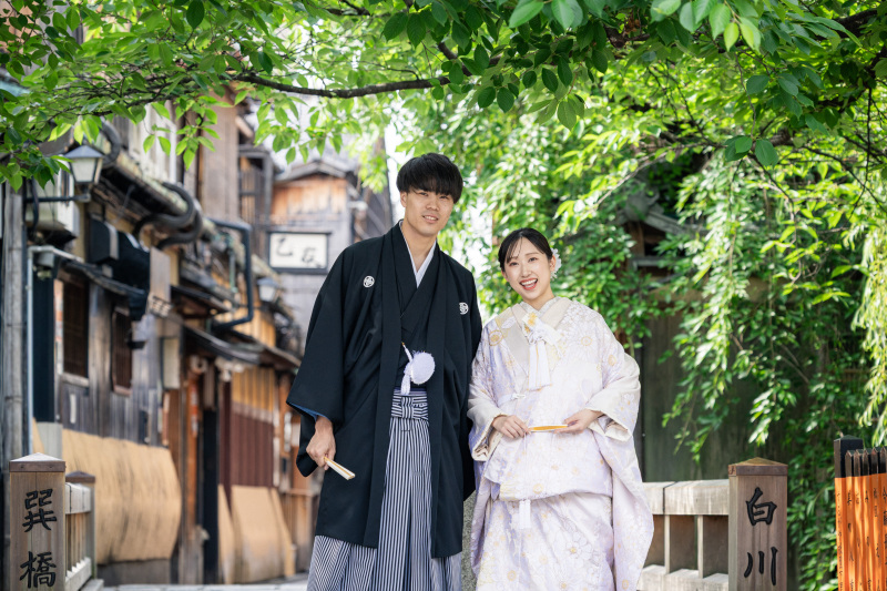 祇園にて和装前撮り♫