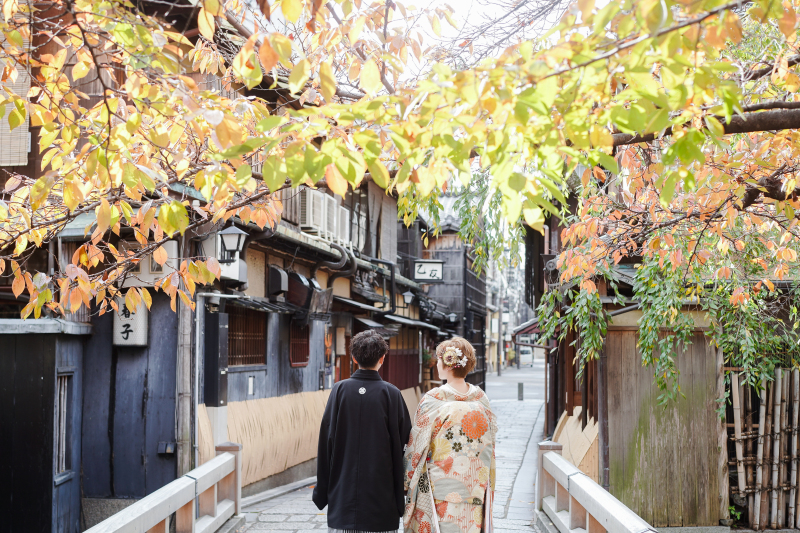 紅葉が綺麗な祇園にて ロケスタ撮影!