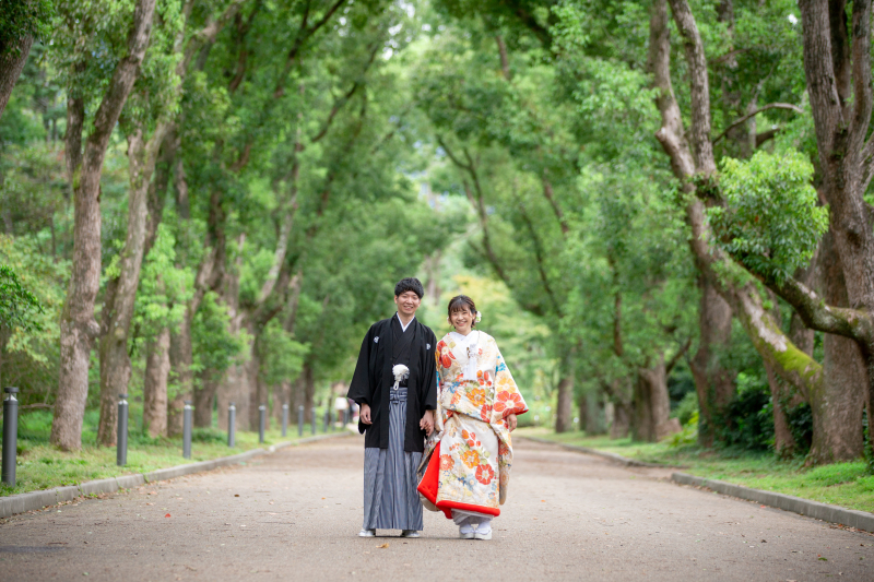 広大な京都の森で