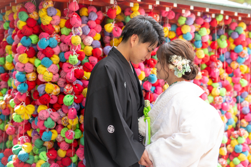 おでこをこつん