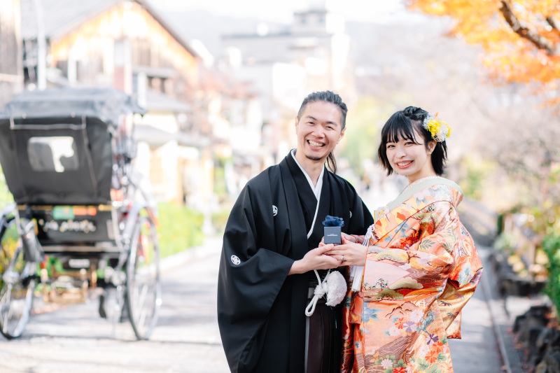 祇園で笑顔いっぱいの和装ロケ