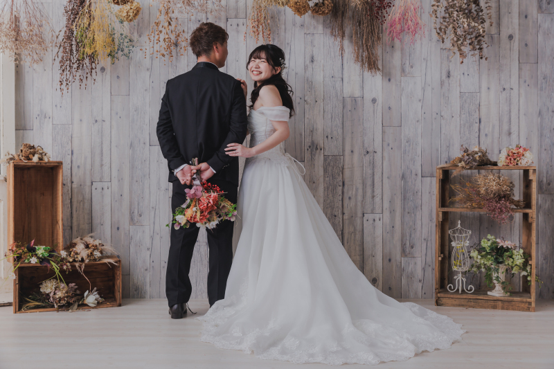 新婦様だけちらりと