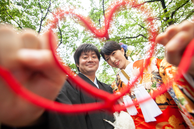 ハートの中に！