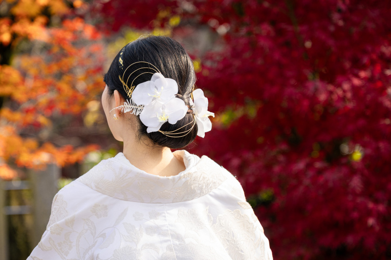ヘアスタイルも
