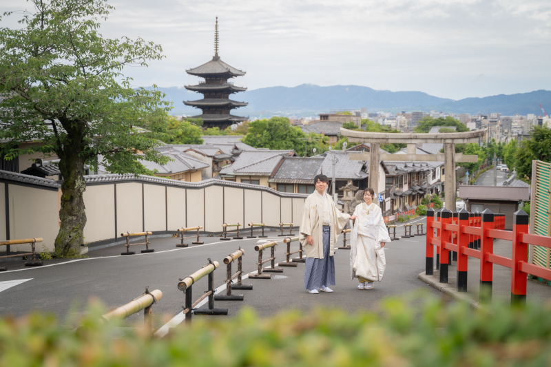 八坂の塔付近にて