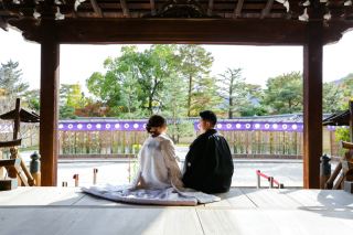 紅葉シーズンの大覚寺
