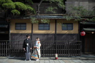 巽橋周辺での前撮り