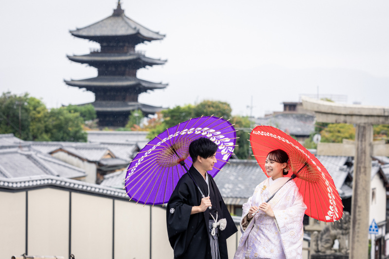 八坂の塔付近へ