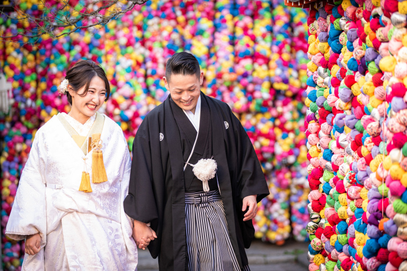 記憶に残る1日に 和装・洋装 八坂の塔・スタジオにて