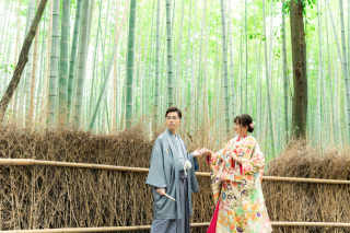 和装2点で撮影♪ロケ＆スタジオ撮影の様子