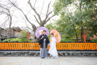 祇園と白無垢、時々ドライブーケ