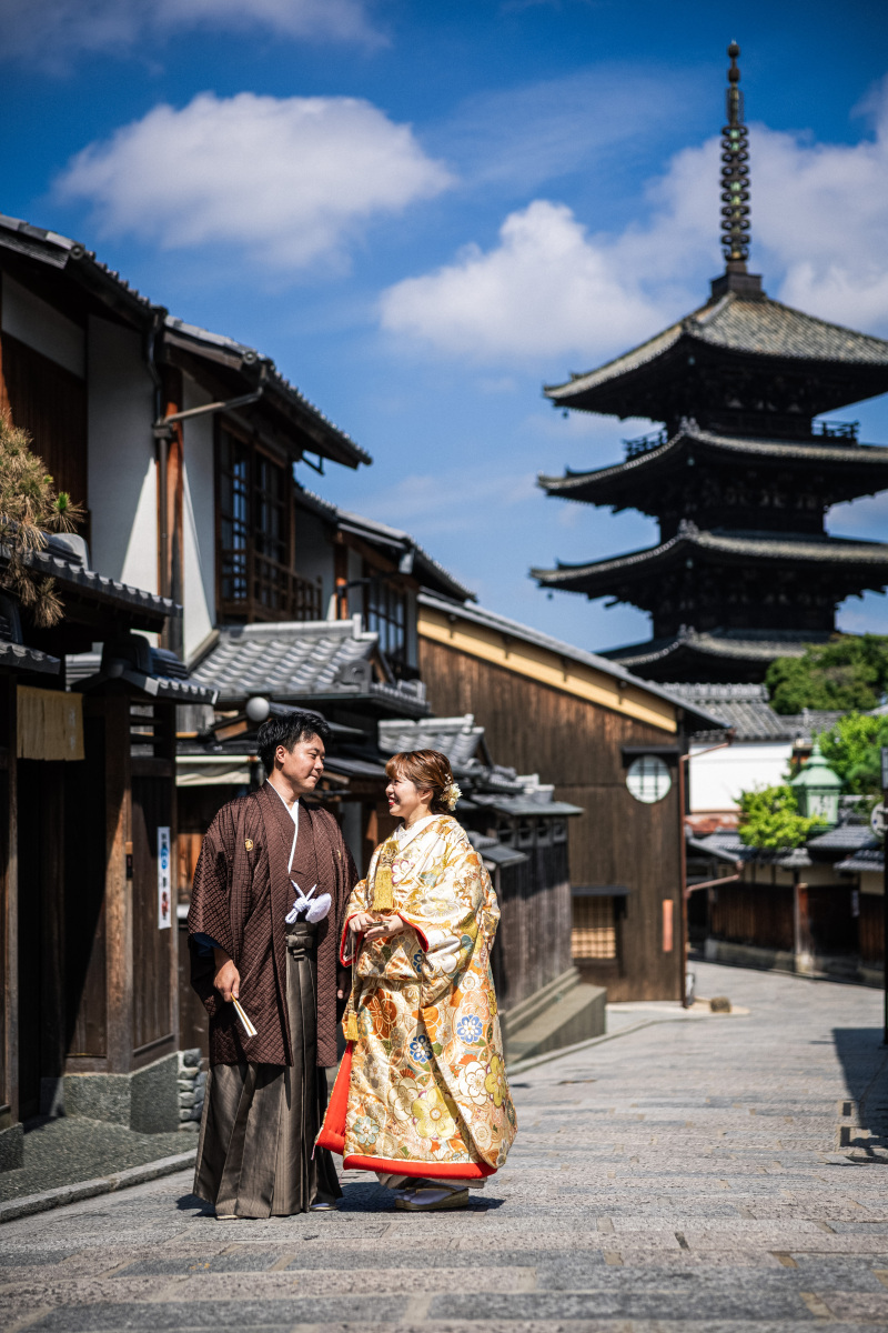 八坂の塔付近で