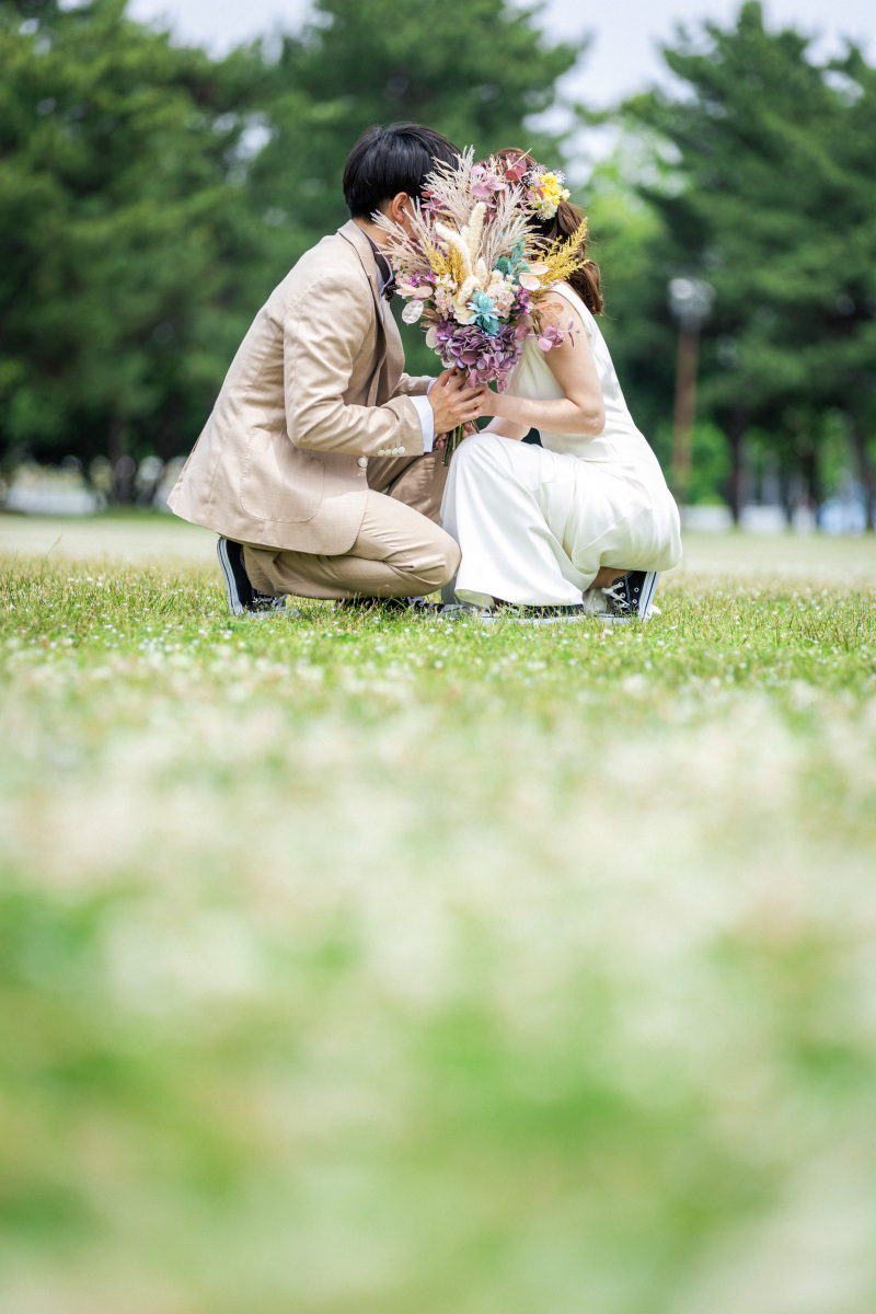 お顔隠しショット