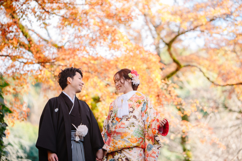 秋のロケーション撮影！　円山公園にて