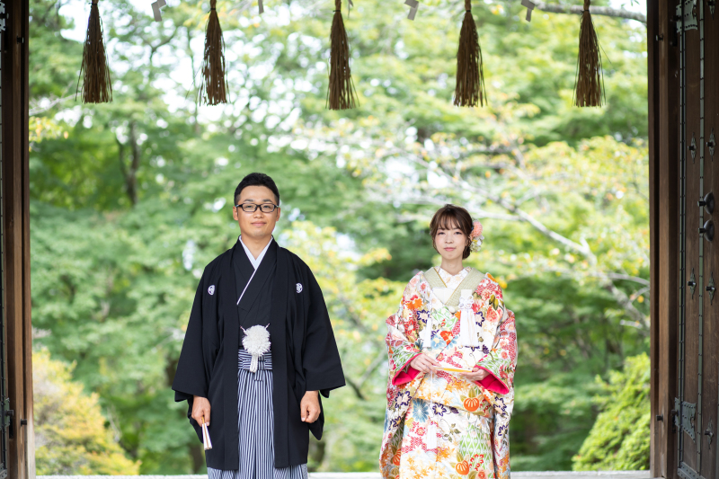 ロケーション撮影　毘沙門堂にて