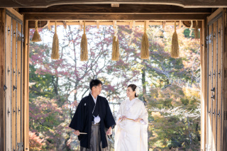 毘沙門堂での撮影