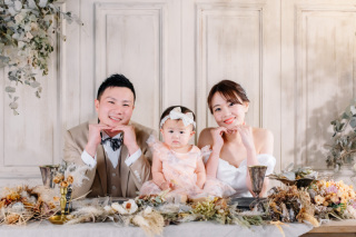 家族一緒にスタジオ撮影！