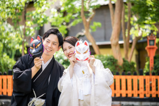 祇園で白無垢ロケ撮影♡