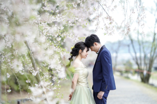 和装＆洋装で　桜シーズンフォト！