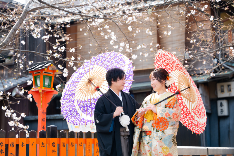 祇園とカラフルスタジオで撮影！